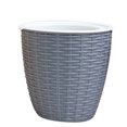 thumbnail image 1 of CAROOTU Cache-Pot Intérieur en Plastique Rotin Cache-Fleurs Rond Décor Moderne Durable, 1 of 7
