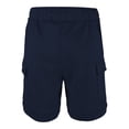 thumbnail image 2 of Kidsy Boys Casual Beach Cargo Shorts – Soft Cotton, Pull-On/Drawstring Closure, Two Pockets, Midnight, 2, 2 of 11