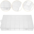 thumbnail image 3 of 28-Grid Plastic Jewelry Organizer Box with Removable Dividers, 3 of 5