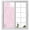 Pink, variant on Window Privacy Film Blue Branches Stained Glass Window Film Decorative Sun Block Window Cover Vintage Art Farmhouse Window Clings Static Adhesive Sticker for Bathroom 17.7"x39.3"