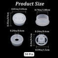 thumbnail image 2 of 50Pcs 3/4 Inch Salt and Pepper Shaker Stoppers Dustproof Salt Shaker Plugs White Reusable Round Plastic Stopper Replacement Plug Bottle Stoppers for Pipes Flower Pots White, 2 of 7