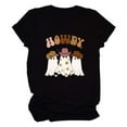 thumbnail image 5 of HolloyiverHalloween Shirts for Women Ghost Print ShirtsHalloween Short Sleeve Graphic Tees Fall T-Shirts Tops women'sHalloween Clothes Orange Graphic Tees for Women For S-3XL, 5 of 6
