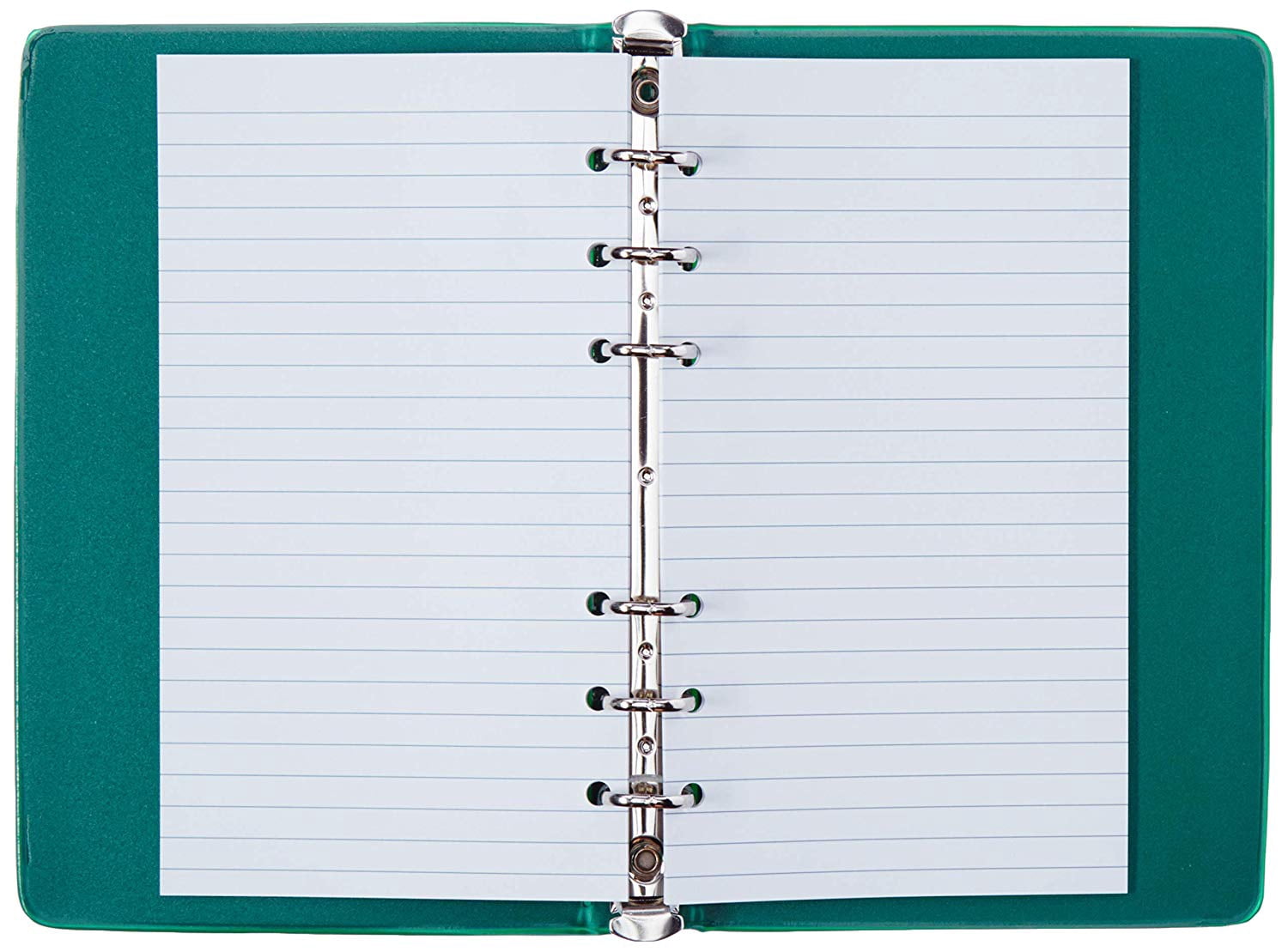 Mead Loose-Leaf Memo Book, 6 3/4 x 3 3/4", 6-Ring, 1/2-Inch, 40 Pages, Assorted - Color May Vary, Pack Of 4