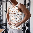 thumbnail image 5 of Fuzoiu Horses Print Men's Workout Tank Tops,Sleeveless Gym Shirt Quick Dry,Fitness Bodybuilding T-Shirt,Muscle Athletic Workout Tee-X-Large, 5 of 7