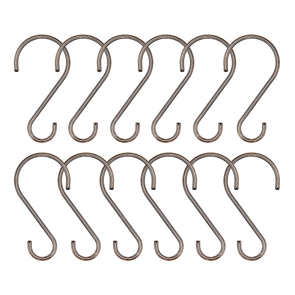 Utopia Alley  Rustproof Zinc Shower Curtain Hooks Rings, Set of 12 Oil Rubbed Bronze