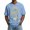 Light Blue, variant on Men's Hello Darkness My Old Friend V Neck T Shirt Casual Short Sleeve Graphic Tee