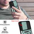 thumbnail image 7 of Feishell Compatible with Samsung Galaxy A13 5G Case with Sliding Camera Lens Cover and Ring Kickstand Heavy Duty Military Grade Protection Phone Shockproof Back Cover for Samsung A13 5G, Green, 7 of 7