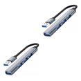 thumbnail image 3 of Cateissary USB Hub Docking Station USB3.0 LED de alta velocidad Divisor externo Adaptador de base portátil Home Silver Type-C Type6 NO6, 3 of 5