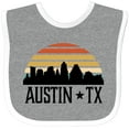 thumbnail image 3 of Inktastic Austin Texas Skyline Vintage Boys or Girls Baby Bib, 3 of 4