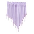 thumbnail image 1 of Cortina de poliéster para ventana, persiana triangular, decoración, pantalla de balcón para dormitorio, sala de estar, morado claro Advancent HA004558-05, 1 of 6