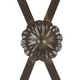 thumbnail image 5 of SAFAVIEH Mizell Outdoor Patio Moon Gateway, Rustic Brown, 5 of 10