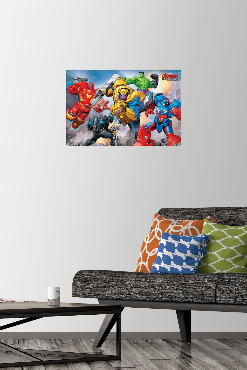 Marvel Avengers: Mechstrike - Battle Wall Poster with Pushpins, 14.725" x 22.375"