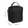 thumbnail image 2 of Unique Bargains Waterproof Lunch Bag Lunch Box with Pockets/Handle for Picnic, Black, 2 of 8