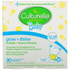 (2 Pack) Culturelle Baby Grow + Thrive Probiotics + Vitamin D Packets Supplements Good Bacteria Found in Breast Milk Helps Promote a Healthy Immune System & Develop a Healthy Digestive System* 30Count