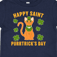 thumbnail image 4 of Inktastic St. Patrick's Day Happy Saint Purrtrick's Day Boys or Girls Baby T-Shirt, 4 of 5