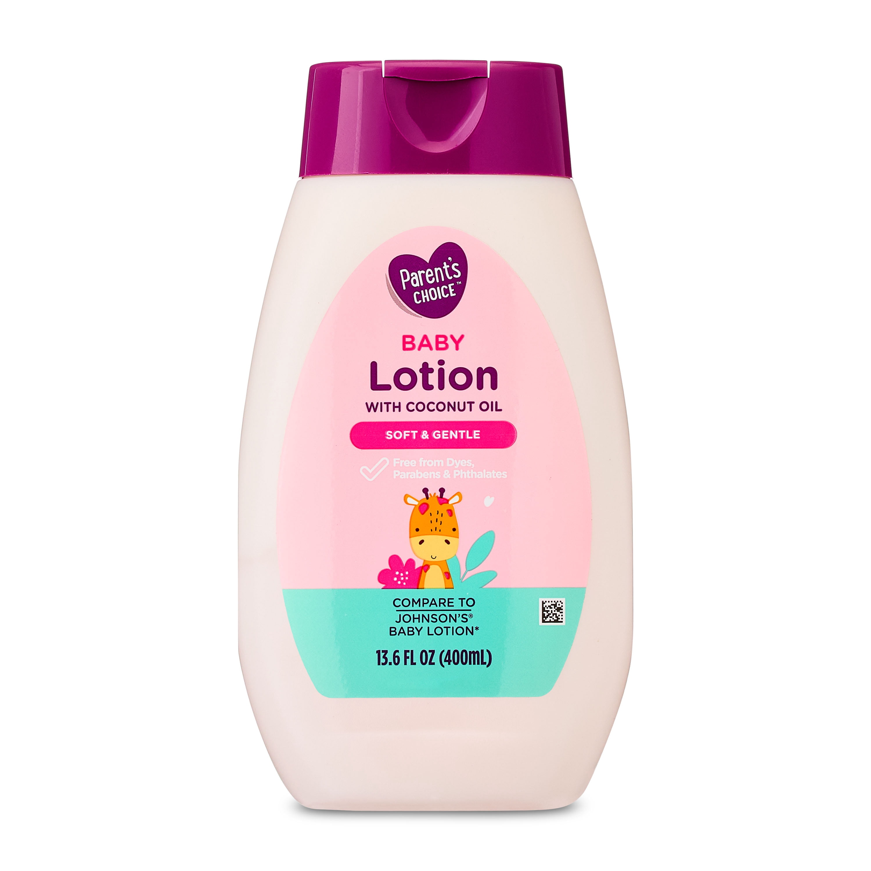 (2 pack) Parent's Choice Baby Lotion with Coconut Oil, 13.6 fl oz