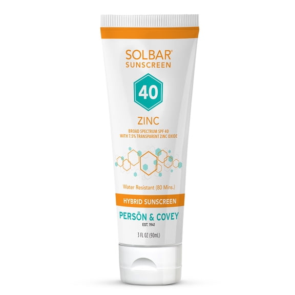 Solbar Zinc SPF 40 Hybrid Sunscreen Lotion 3 oz Water Resistant