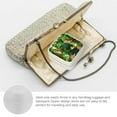 thumbnail image 3 of Autua Monkey Banana Travel Jewelry Organizer Box for Women, Necklace Ring Earring Storage Case with Zipper, Compact Size White, 3 of 5