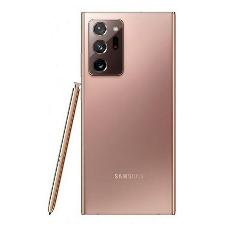  SAMSUNG Galaxy Note 20 Ultra 5G Cell Phone, Factory Unlocked  Android Smartphone, 128GB, S Pen Included, Mobile Gaming, 6.9” Infinity-O  Display Screen, Long Battery Life, US Version, Mystic Bronze : Cell