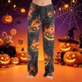thumbnail image 6 of Halloween Womens Flannel Pajama Pants Women Plush Fuzzy Comfy Pajama Pants Women Warm Cozy Pj Bottoms Lounge Pants Fleece Pajama Pants Women, 6 of 6
