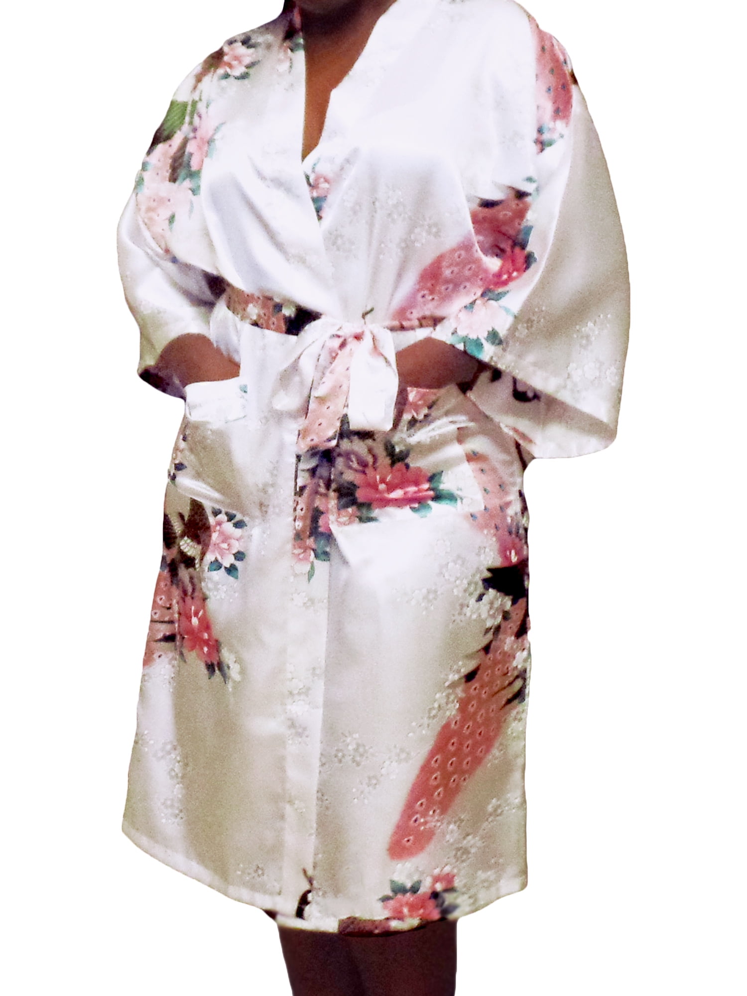 High Quality Black Satin Robe Asian Inspired Small & Plus Size Silk Kimono High Quality Black Satin Robe Asian Inspired Small & Plus Size Silk Kimono