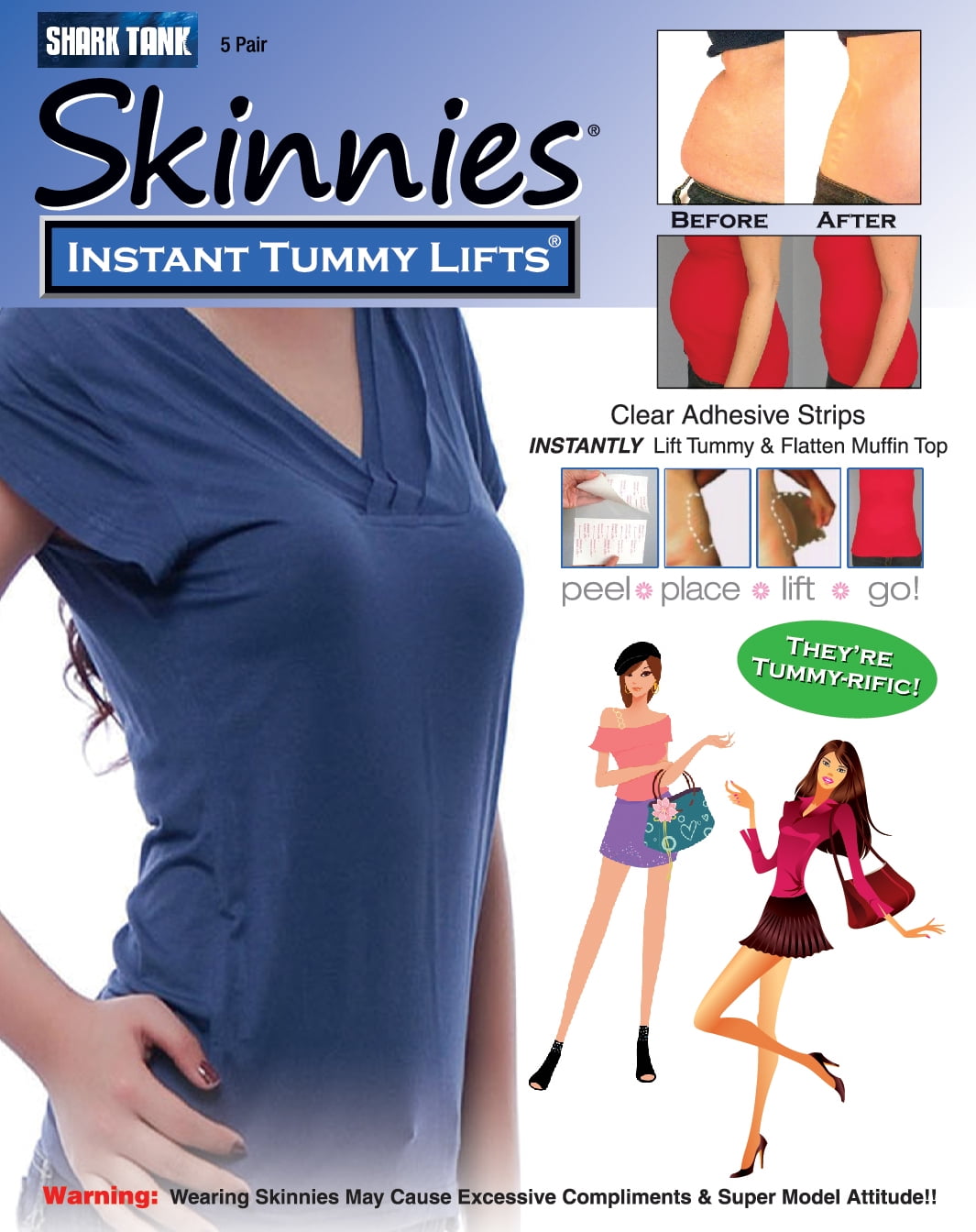 Skinnies Instant Lifts Instant Tummy Lift Pair Shark Tank Product