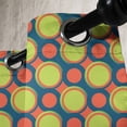 thumbnail image 4 of Ambesonne Retro Grommet Curtain, Orange and Green Circles, 50" x 63", Yellow Green Orange, 4 of 6