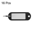 thumbnail image 2 of Uxcell 60x21mm Plastic Key Tags with Split Keyring Black 16 Count, 2 of 4
