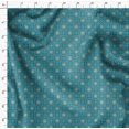 thumbnail image 4 of Soimoi Blue Heavy Satin Fabric Mandala Geometric Printed Fabric 1 Yard 54 Inch Wide, 4 of 5