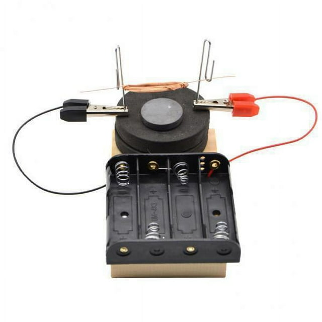 2-modelo de Motor eléctrico, Kit de montaje artesanal, educación física escolar 4 piezas