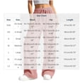 thumbnail image 4 of akafmk Womens Wide Leg Sweatpants Ribbed Knit Drawstring Pants Lightweight Elastic Waist Summer Fashion Casual Pants, Size M, 4 of 7