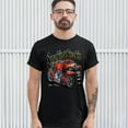 thumbnail image 3 of Tee Hunt Smokin & Strokin T-shirt Chopper Biker Hot Rod Live to Ride Men's Tee, 3 of 5