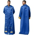 thumbnail image 2 of renvena Mens Church Catholic Priest Chasubles Vestments Clergy Costume Mass Robe with Stole Royal Blue XL, 2 of 7