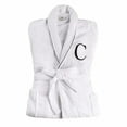thumbnail image 2 of Superior Cotton Adult Unisex Embroidered White Bathrobe, Large-X Large, C, 2 of 5