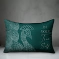 thumbnail image 3 of Creative Products Line Pattern Peacock 4 14 x 20 Spun Poly Pillow, 3 of 3