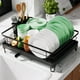 thumbnail image 3 of Kitsure Escurreplatos - Escurreplatos que ahorra espacio, escurreplatos para encimera de cocina, escurridor de cocina de acero inoxidable duradero con soporte para cubiertos, escurridor para platos, c, 3 of 4