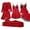 Red, variant on 5 piece pajama set for women, Ladies Lace Nightgown 5-Piece Set Lingere Robes Neck, Women's Loungewear Sets Matching Sets Women Clothing Womens Nightgowns Soft for Older Women, Red,XL