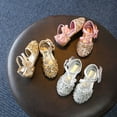 thumbnail image 6 of Uccdo Girls Glittler Sandals Mary Jane Kids Princess Sparkly Party Dress Shoes Latin Tango Dance Shoes, 6 of 7
