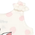thumbnail image 4 of Disney The Aristocats Toddler Girls' Sleeveless Romper Pajama and Headband Set Tusk Polka Dot Marie, 4 of 7