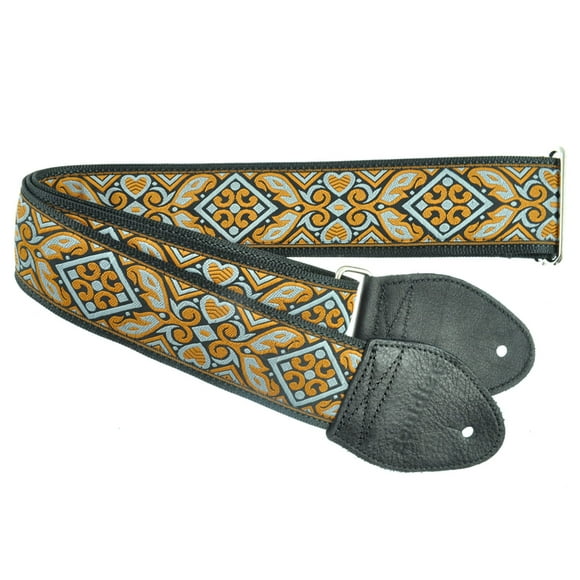 Souldier GS0090BK04BK - Handmade Seatbelt Guitar Strap for Bass, Electric or Acoustic Guitar, 2 Inches Wide and Adjustable Length from 30" to 63" Made in the USA, Haida, Grey
