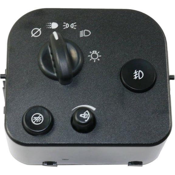 JIJIGUA Head Light Headlight Switch Headlamp Driving Lamp for Bravada for Ascender for Envoy Xfor Envoy XL for Envoy for Trailblazer EXT for Trailblazer for Rainier Black 25932635 D1538H