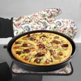 thumbnail image 7 of KLL Floral Pattern Oven Mitts and Pot Holders 2pcs Sets for Kitchen, Oven Mitt Heat Resistant 536°F, Oven Gloves for Kitchen,Cooking and Baking, 7 of 7