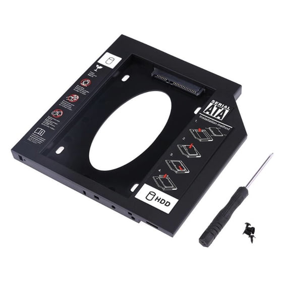SPRING PARK 9.5/12.7mm 2.5inch SATA Hard Drive SSD Bracket Tray Caddy for Laptop Notebook