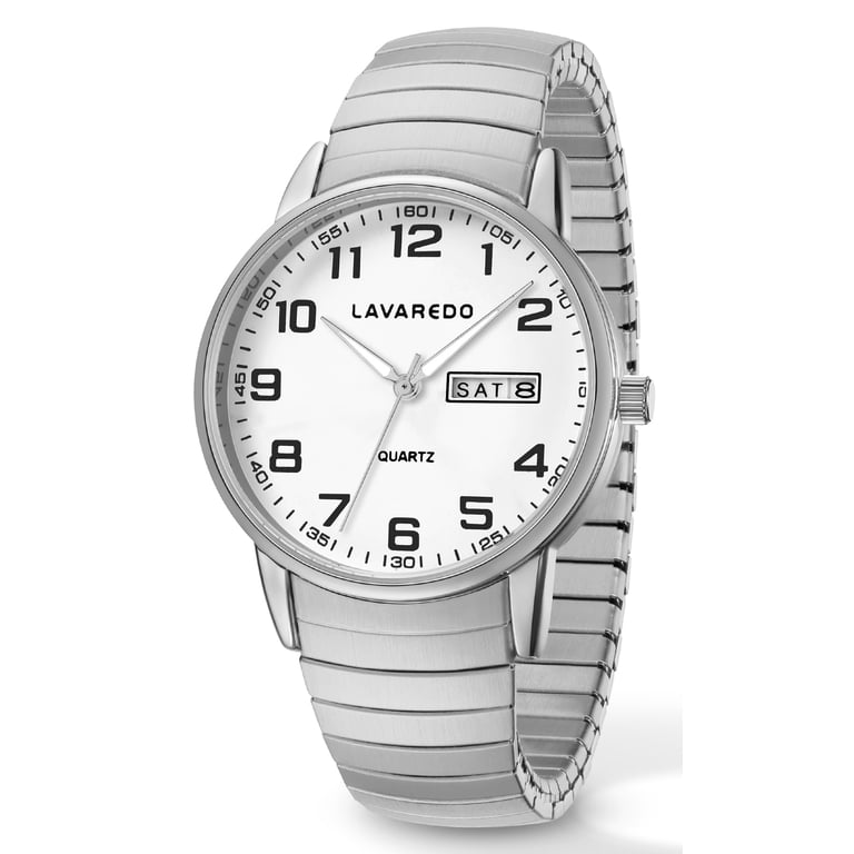Alps Men's Analog Quartz Watch with Stainless Steel Expansion Band photo 1