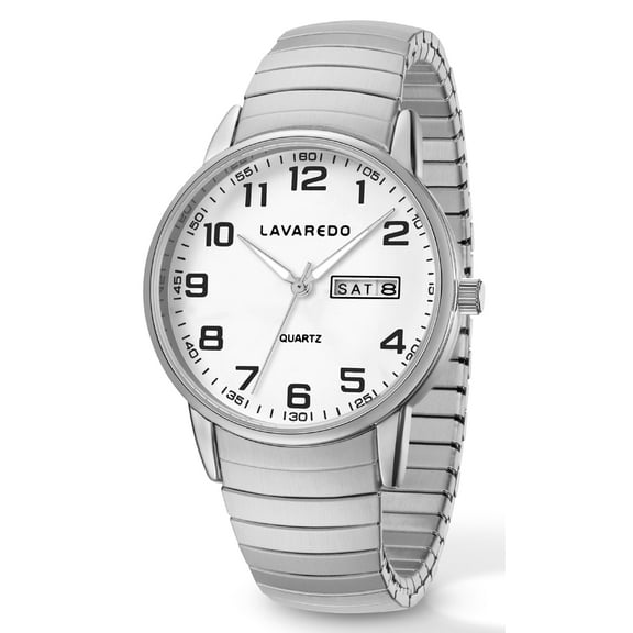 Watches for Men Analog Quartz Watches with Stainless Steel Expansion Band, Waterproof Watches Father's Day Gifts for men