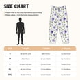 thumbnail image 3 of Fuzoiu Purple Chicory Print Women's Pajama Pants,Lounge Pants with Drawstring and Pockets, Casual Pjs Sleep Bottoms, Women's Sleep Pants-Small, 3 of 6