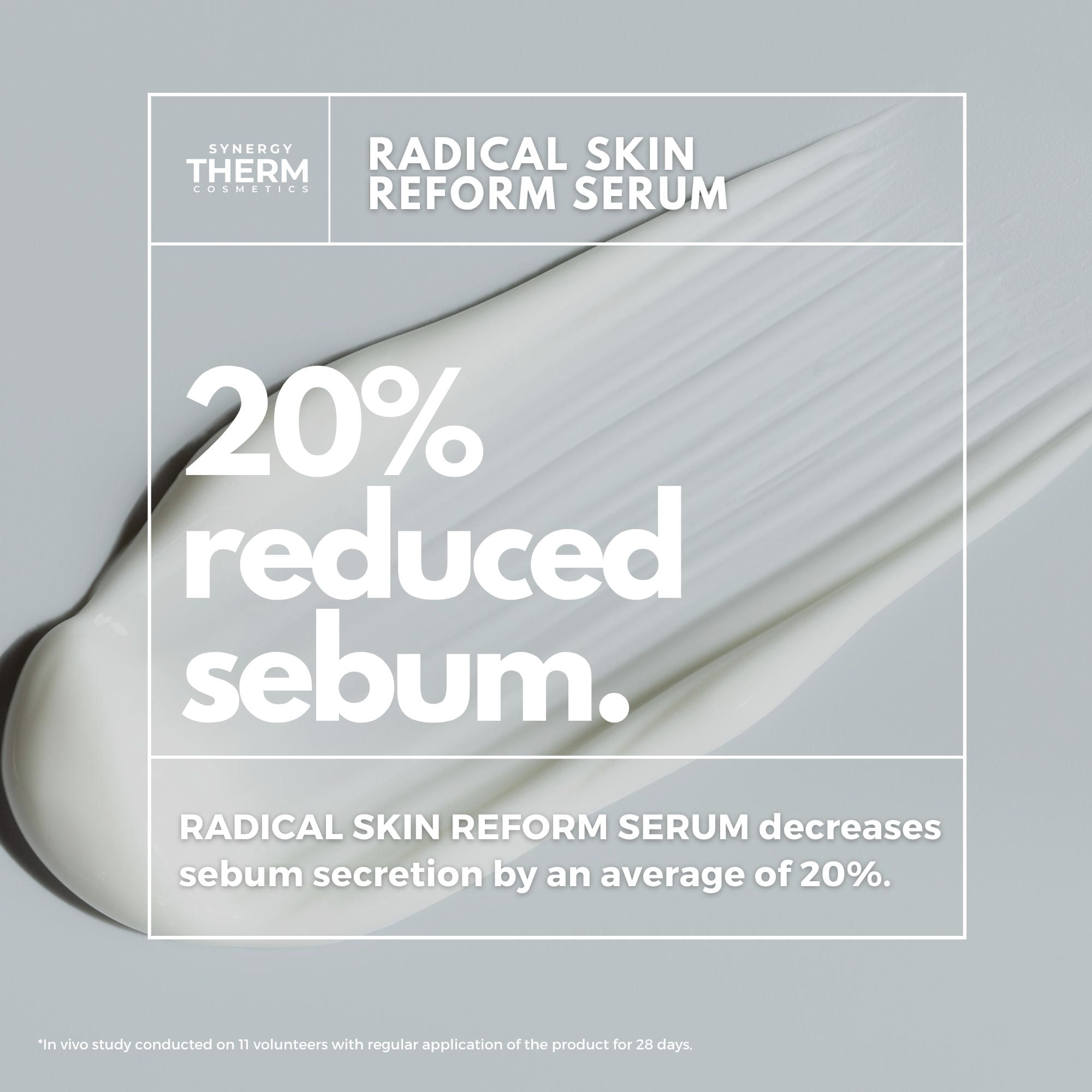 Synergy Therm Sebum Regulating Serum with Niacinamide, Retinol and Hyaluronic Acid, 0.85 fl oz