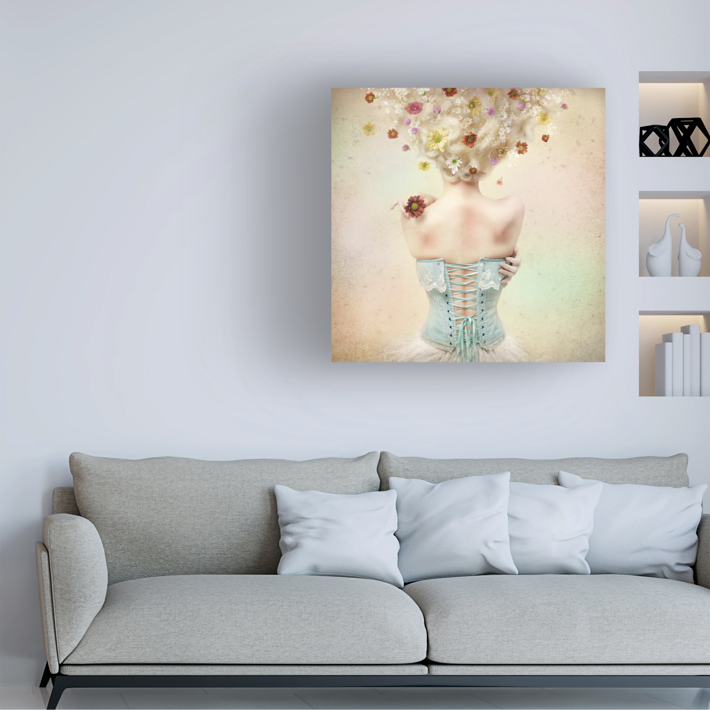Kiyo Murakami 'Girl Of The Flower Garden' Canvas Art