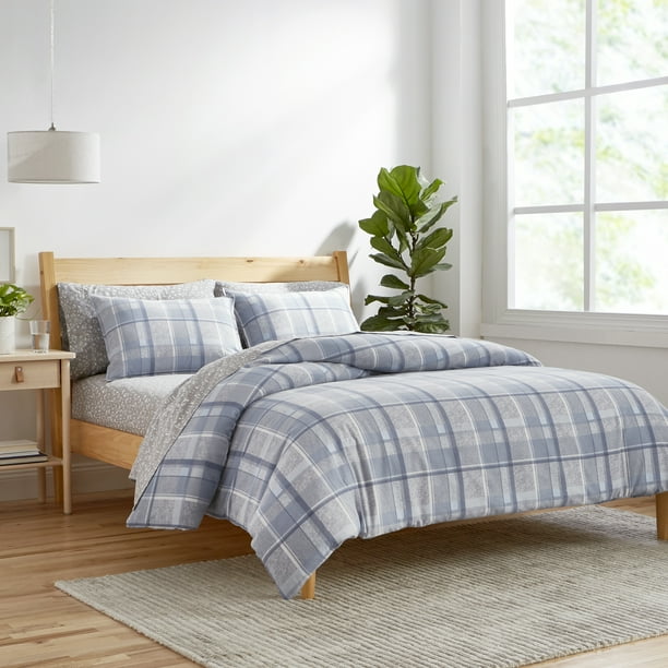 Gap Home Heathered Plaid Flannel, Organic Flannel Duvet Cover Queen