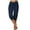 Navy, variant on SwiftWear Women's High-Waisted Active Capris Drawstring & Pocket Design | Casual Athleisure Daily Essential S-3XL​
